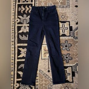 Paige denim jeans dark blue wash size 24.